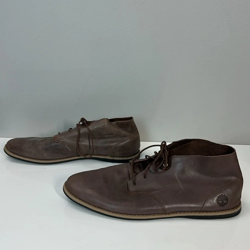 Timberland Revenia Brown Leather Chukka Boots Size 10